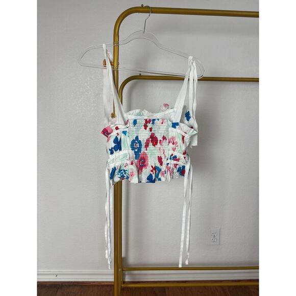 B13 Peter Som Smocked Top Womens 6 Swiftie Lover Coquette Cottagecore Romantic - Picture 6 of 8